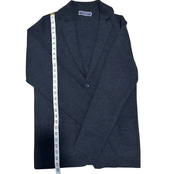 Charles Tyrwhitt Navy Blue Extra Fine Merino Wool Blazer Small Quiet Luxury EUC - Picture 8 of 9